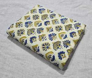 Tela estampada a mano de Jaipur, tela de algodón estampada a mano, tela india para vestidos, proveedor mayorista de tela de algodón. - Product Image 4