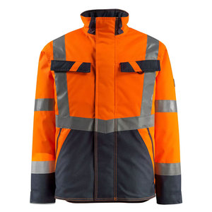 Vêtements de travail sur mesure, vestes d'hiver haute visibilité pour la construction, veste de sécurité réfléchissante pour les travailleurs, bande réfléchissante - Product Image 3
