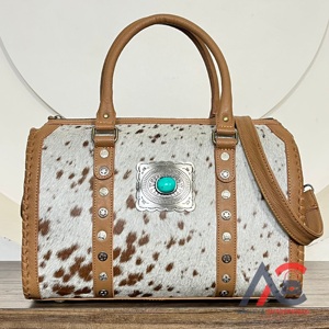 Nuevo Bolso de Mano de Cuero Vacuno Genuino de Alta Calidad, Diseño de Marca, para Mujer, Bolso de Viaje, Bolso de Fin de Semana - Product Image 1