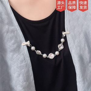 Élégante broche ajustable en perles pour pull, épinglette décorative pour veste, accessoire de mode pour femme - Product Image 6