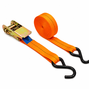 Durable 25mm Premium Polyester Tie Down Strap with S <b>Hooks</b> for Light Duty Cargo Securing and Equipment Transportation - Product Image 1