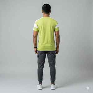 T-shirt pour homme de style sportif à col rond avec logo personnalisé, respirant, ajusté, pour le fitness, couleur bordeaux, col rond, en coton - Product Image 2