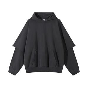 Sudaderas con Capucha de Alta Calidad, 450GSM, Lisas, con Hombros Caídos, para Hombre, de Algodón, al por Mayor, con Impresión y Bordado Personalizados - Product Image 3