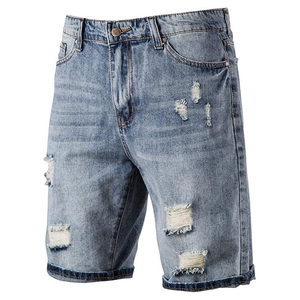 Fabricante de Pantalones Cortos de Mezclilla Desgastados y Rotos Estilo Vintage para Hombre, Venta al Por Mayor, Personalizados, OEM - Product Image 4