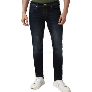 Pantalon en jean pour homme, couleur unie, best-seller, prix bas, haute qualité, décontracté, pour adulte. - Product Image 1