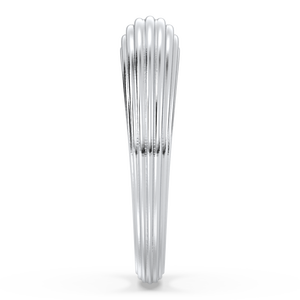 REYES Luxury 925 Sterling Silver Engagement Band <b>Rings</b> Sparkling 14k White Gold Rhodium Plated Fine Jewelry For Women - Product Image 5