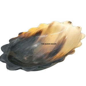 ชามเสิร์ฟตกแต่งสไตล์วินเทจทำจากเขาสัตว์ งานแฮนด์เมด เป็นมิตรกับสิ่งแวดล้อม ผลิตตามสั่ง ชามสลัดสำหรับงานปาร์ตี้ - Product Image 2