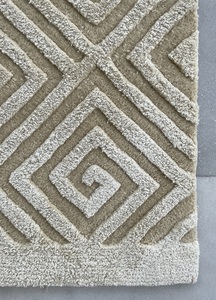 Modern Style Large Size Indian <b>Rug</b> <b>Hand</b> <b>Tufted</b> Cut Pile Viscose Wool Anti-slip Puzzle Pattern Commercial Use Prayer Cotton <b>Rug</b> - Product Image 6