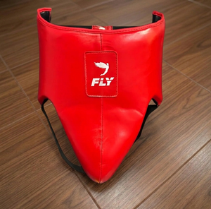 Fly Boxing Groin Guard <b>Custom</b> Logo Real Leather Breathable Lace-up Closure Unisex Training <b>Cup</b> Protector - Product Image 3