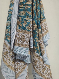 Cotton <b>Sarong</b> Pareo Beach Wrap Hand Block Print <b>Bikini</b> Cover Up Lightweight Scarf for Women Indian Hand Block Print <b>Sarong</b> - Product Image 3