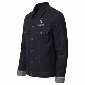 Inspired Button Front <b>Men</b> <b>Denim</b> <b>Jacket</b> Outerwear with Durable Cotton Fabric Long Sleeves and Casual Streetwear Appeal <b>Men</b> <b>Denim</b> - Product Image 1