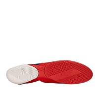 Chaussures de boxe en cuir professionnelles personnalisées Fly rouge et bleu, nouveau modèle, légères, qualité supérieure, bottes de lutte