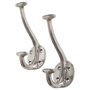 Contemporary aluminum <b>wall</b> hooks designed for practical storage solutions in living spaces bedrooms and offices - Product Image 3
