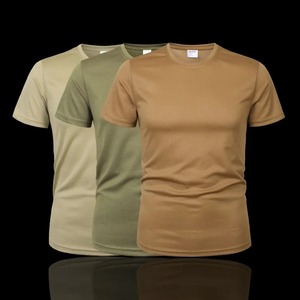 Nouveau T-shirt Homme Col Rond Uni Manches Courtes Respirant Séchage Rapide Décontracté 220g 100% Coton Coupe Classique 2026 - Product Image 6