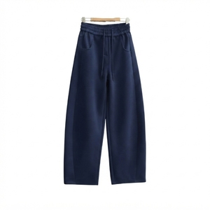 Pantalones Anchos para Hombre, Cintura Elástica con Cordón, Pantalones Casuales con Bolsillos Laterales, Tejido Transpirable de Peso Medio, Personalizados - Product Image 4