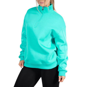 Sudaderas Unisex Personalizadas al por Mayor, Talla Grande, Corte Regular, Manga Larga, Tejido de Algodón y Felpa, Ecológicas, Cuello Redondo, Media Cremallera - Product Image 3