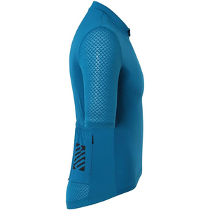 Ensemble de maillots de cyclisme respirants, personnalisés, nouveau design, extensibles, en Spandex/Polyester 160g, séchage rapide, manches courtes, avec bretelles, pour équipe - Product Image 4