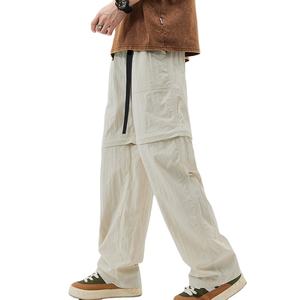 Pantalones de senderismo informales convertibles para hombre, pantalones Cargo ligeros de secado rápido para exteriores para acampar, viajes, aventura, pesca, pantalones cortos - Product Image 3
