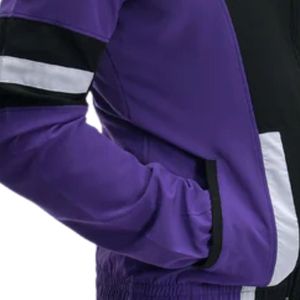 Veste légère pour athlètes, hommes et femmes, vêtements de sport légers pour l'entraînement, la course à pied, coupe-vent à fermeture éclair, violet noir, extérieur - Product Image 6