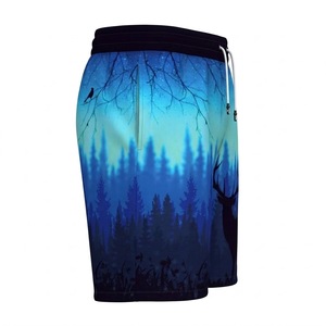 Custom Tropical <b>Leaf</b> Print Muay Thai Shorts Professional MMA Training Trunks with Sublimated Floral Design - Product Image 3