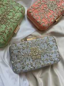 กระเป๋าคลัทช์ปักลายพรีเมียม ราคาประหยัด ดีไซน์แบบชาติพันธุ์ สำหรับผู้หญิง ใช้ในงานแต่งงาน งานเลี้ยงกลางคืน และงานเทศกาลต่างๆ - Product Image 3