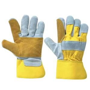 High Quality Industrial Safety <b>Gloves</b> Men Women Construction Polyester PU Leather Working <b>Gloves</b> - Product Image 6