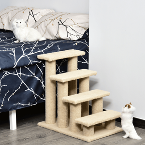 <b>Scratch</b> <b>Post</b> <b>for</b> <b>Cats</b> and Dogs <b>Cat</b> Tree with Comfortable Pet Stairs - Product Image 1
