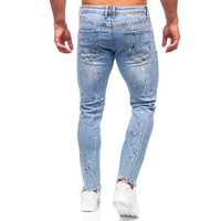Klasik Dört Cepli Erkek Düz Paça Kot Pantolon Vintage Nefes Alabilen Hızlı Kuruyan Çevre Dostu Orta Bel Kot Pantolon Perakende Toptan