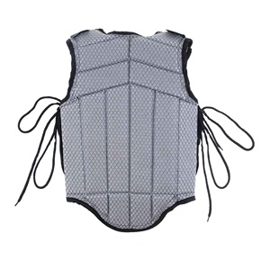 Unisex Lightweight Equestrian Safety Vest Sleeveless Black Neoprene Breathable Mesh Design with Adjustable Straps - Product Image 5