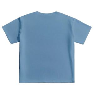 T-shirt à manches courtes pour homme, motif géométrique bleu classique, impression numérique, coupe classique, col rond, tissu jersey décontracté - Product Image 6