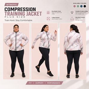 Customized Printed Plus Size Training Jacket Ladies Yoga Wear <b>Compression</b> Full Zipper Jackets Spandex Polyester Sportswear Top - Product Image 4