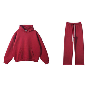 Ensemble de survêtement en molleton technique OEM, coupe classique, pour hommes et femmes, comprenant un sweat à capuche et un pantalon de sport - Product Image 6