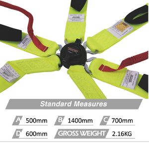 Harnais de course FIA 8853 2016 TBRACING OEM ODM Marque personnalisée Vente en gros Sangle fluorescente et ajustement ergonomique de la cuisse - Product Image 4