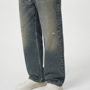 Vintage Wash <b>Denim</b> Two Piece Set <b>Custom</b> <b>Denim</b> <b>Jacket</b> Men Wash Fashion Jeans Manufacturer <b>Denim</b> Jeans Tracksuit Men's - Product Image 6