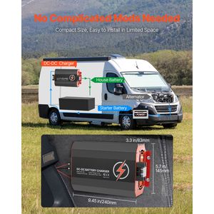 Caricabatterie DC-DC Intelligente 12V 60A 750W per Batterie al Piombo-Acido, Litio, AGM, GEL e a Elettroliti Liquidi - Product Image 6