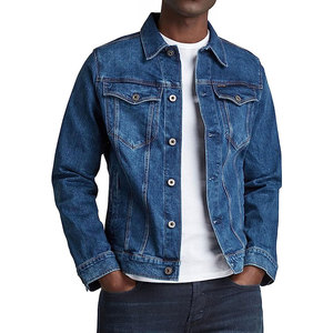 Wholesale Denim Jacket Turn Down Collar Short Blue <b>Jean</b> Jackets <b>Men</b> Plus Size Jacket <b>Men</b> - Product Image 2