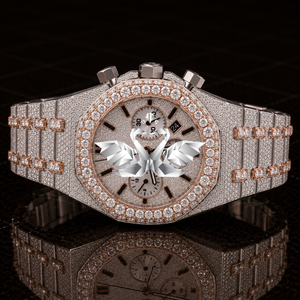 Luxury VVS Moissanite Diamond Watch Men Full Iced Out Stainless Steel Bracelet Watch - Product Image 1