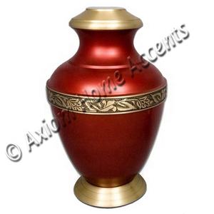 Urna de cremación de latón de primera calidad con diseño clásico y acabado elegante para honrar los recuerdos de Axiom Home Accents - Product Image 1