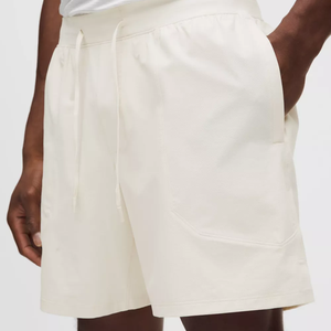 Men's Solid Gray Board <b>Shorts</b> With <b>Zip</b> <b>Pocket</b> Quick Dry Drawstring Waist Casual Bermuda <b>Shorts</b> - Product Image 5