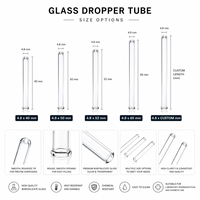 Triviwat G012-19-58-C Transparent pour tube 18x150mm Verre borosilicate résistant à la chaleur Sans capuchon pour les industries médicale et cosmétique