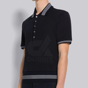 Chemise d'été 2026 pour homme, style Hip Hop européen et américain, 100% coton, séchage rapide, respirante, à rayures, col à revers, manches courtes, décontractée et professionnelle - Product Image 3