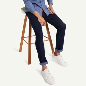 Jean en denim extensible coupe droite classique pour homme – Pantalon décontracté et confortable, idéal pour le travail et les voyages – Vente en gros personnalisée OEM - Product Image 3