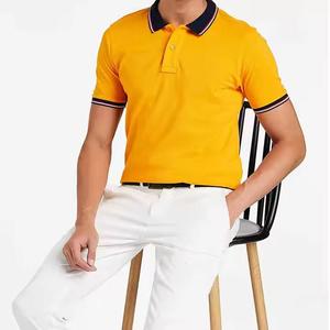 เสื้อโปโลผู้ชายผ้าฝ้าย 100% ขายส่ง สีและโลโก้สั่งทำได้ ระบายอากาศดี สวมใส่สบาย แขนสั้น - Product Image 5
