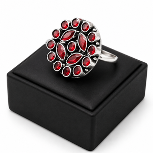 Wholesale Oxidized Silver-Plated Pearl Monalisa Bohemian Men's Shopping Anniversary Engagement <b>Ring</b> Gift Direct Factory - Product Image 1