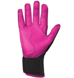 RTS Hot Selling 2026 Cabretta Leather <b>Red</b> and Black Baseball Batting Gloves for Men Youth Breathable Design Lightweight - Product Image 2