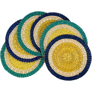 Natural Seagrass Charger Plates Customize Sizes Variety of Colors Handmade Rattan <b>Placemat</b> for Table Decor Made in Vietnam HNH - Product Image 1