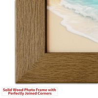 Cadre photo en bois pour table, cadre photo en bois pour bureau, cadre photo en bois sur pied