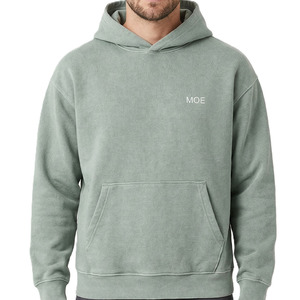 Sudaderas Lisas con Capucha de Algodón y Forro Polar, Estilo Oversize, Streetwear, con Logo Personalizado, Ajuste Holgado, Sudaderas con Marca Personalizada, Venta al por Mayor, Suministro a Granel - Product Image 2