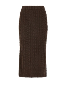 Jupes mi-mollet en tricot personnalisables à taille élastique pour femmes – Qualité supérieure, coton confortable, vêtements d'extérieur pour femmes - Product Image 5