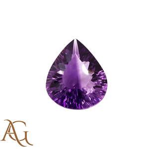 อเมทิสต์ธรรมชาติทรงลูกแพร์ แกะสลักด้วยเลเซอร์ สีม่วง แกะสลักแบบอินทากลิโอ สำหรับทำเครื่องประดับ ราคาขายส่ง คริสตัล - Product Image 1